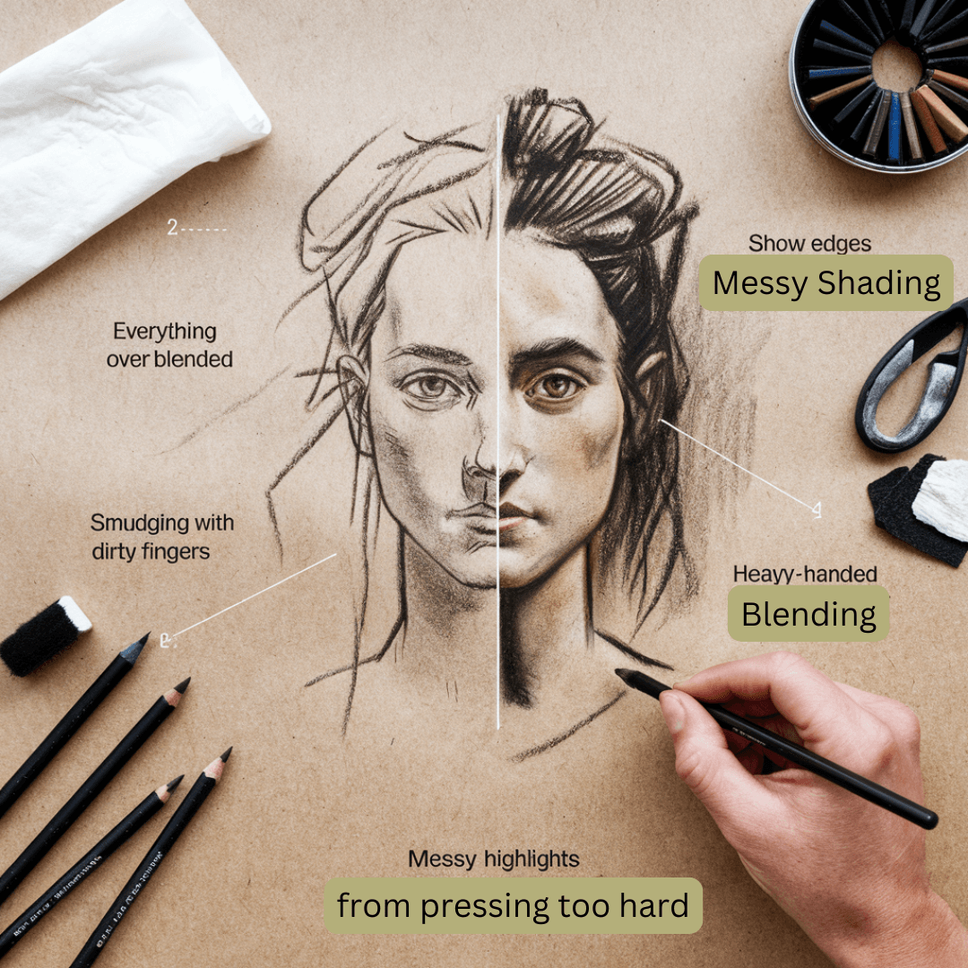 Shadding And Blending How to Blend Charcoal Like a Pro: Master the Art of Smooth Shading ...