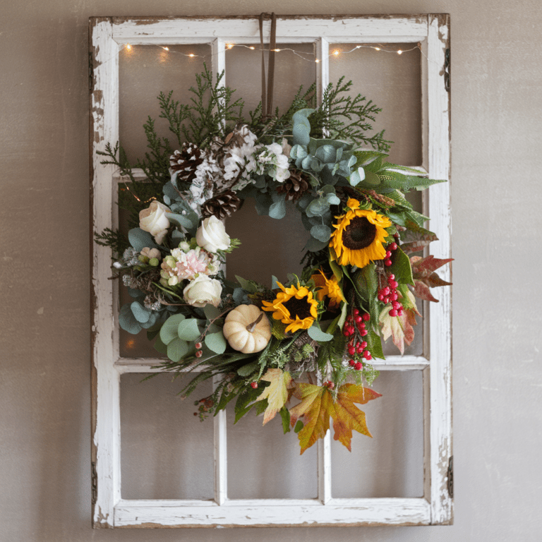 10 Must-Try Ideas for Decorating Your Vintage Window Frame - Artistic ...
