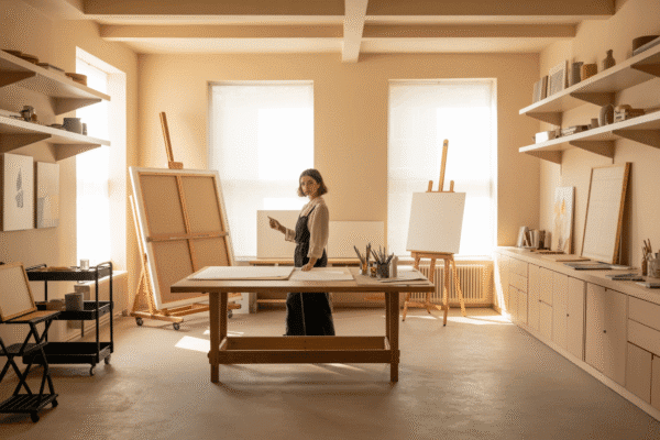 The Complete Art Studio Setup Guide for Creatives - Artistic Blossom